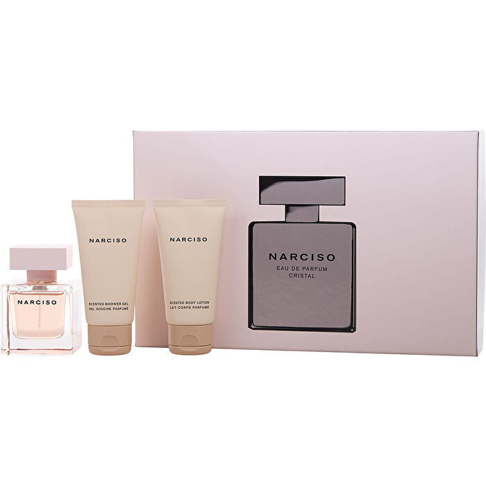 Narciso Rodriguez Narciso Cristal Eau De Parfum Spray & Body Lotion & Shower Gel (christmas 2023 Edition) 30ml/1.7oz