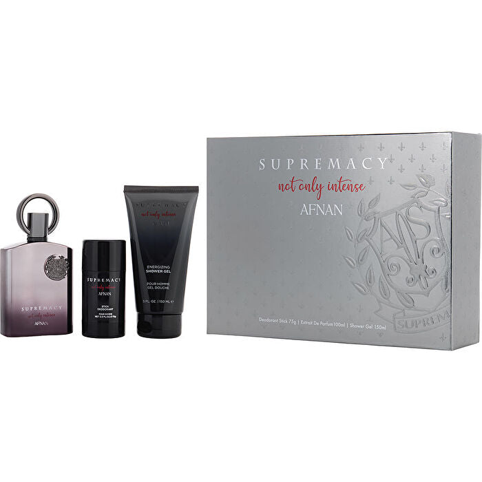 Afnan Perfumes Afnan Supremacy Not Only Intense Extrait De Parfum Spray 90ml/3.4oz & Deodorant Stick 60ml/2.5oz & Shower Gel 150ml/5oz