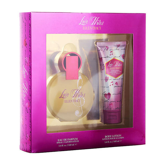 Ellen Tracy Love Notes Eau De Parfum Spray & Body Lotion 100ml/3.4oz