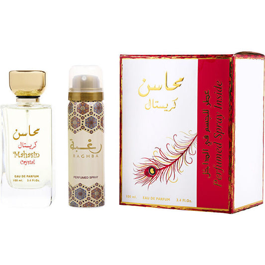 Lattafa Mahasin Crystal Eau De Parfum Spray 90ml/3.4oz