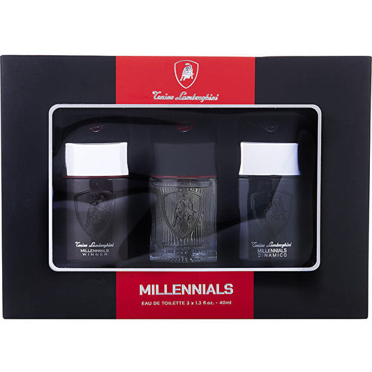 Tonino Lamborghini Lamborghini Variety 3 Piece Variety With Millennials Classic & Millennials Dinamico & Millennials Winner And All Are Eau De Toilette Spray 30ml/1.3oz