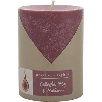 Northern Lights Celeste Fig & Melon One 3x4 Inch Pillar Candle