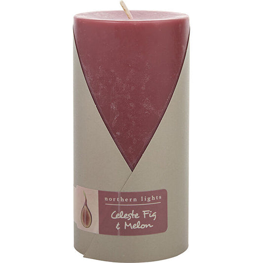 Northern Lights Celeste Fig & Melon One 3x6 Inch Pillar Candle