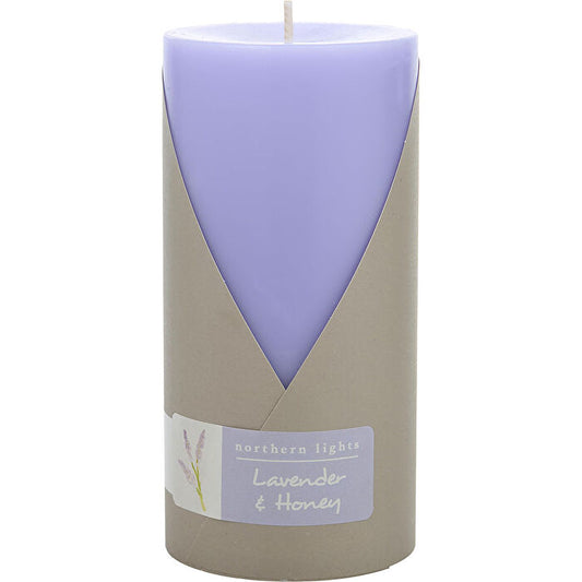 Northern Lights Lavender & Honey One 3x6 Inch Pillar Candle