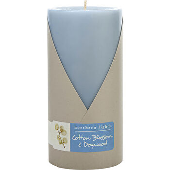 Northern Lights Cotton Blossom & Dogwood One 3x6 Inch Pillar Candle