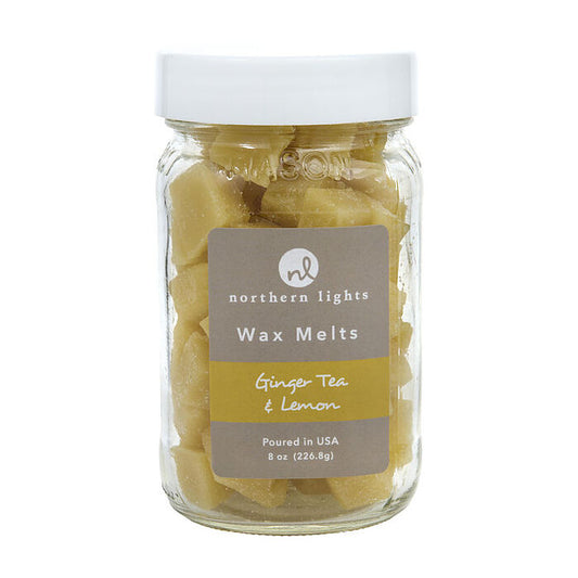 Northern Lights Ginger Tea & Lemon Simmering Fragrance Chips - Jar Containing 100 Melts 200ml/7oz