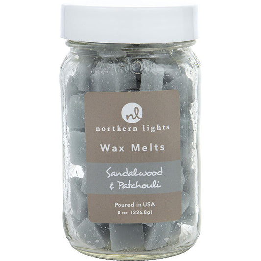 Northern Lights Sandalwood & Patchouli Simmering Fragrance Chips - Jar Containing 100 Melts 240ml/8oz
