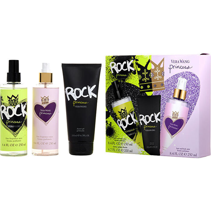 Vera Wang Variety Rock Princess Fragrance Mist 240ml/8.4oz & Shower Gel 180ml/6.7oz & Princess Fragrance Mist 240ml/8.4oz