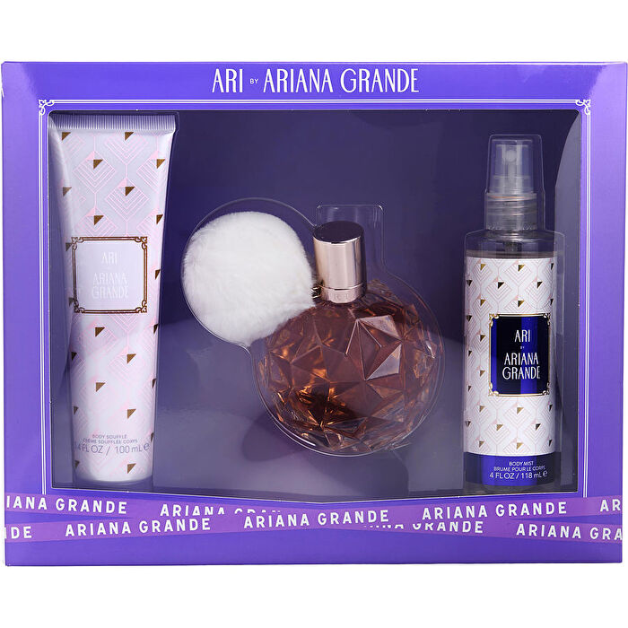 Ariana Grande Ari By Ariana Grande Eau De Parfum Spray 90ml/3.4oz & Body Mist 120ml/4oz & Body Souffle 90ml/3.4oz