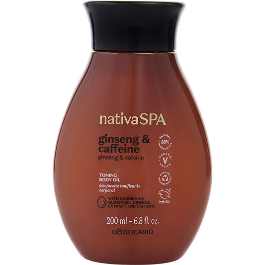 Nativa Spa Ginseng & Caffeine Toning Body Oil 200ml/6.7oz