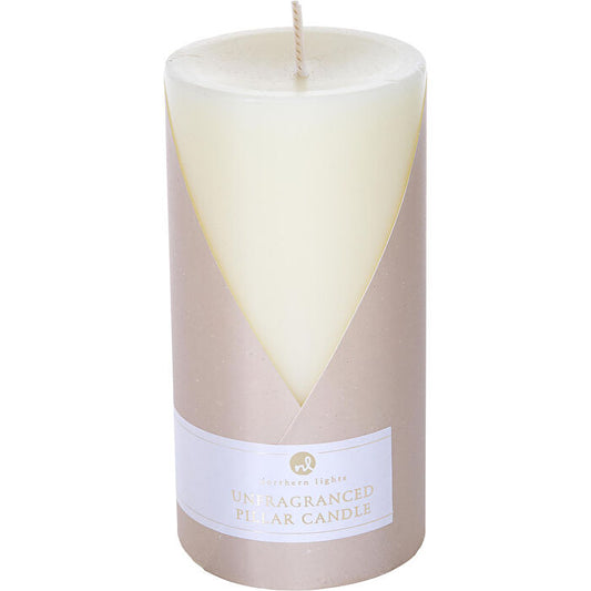Northern Lights Unfragranced Ivory One 3x6 Inch Pillar Candle