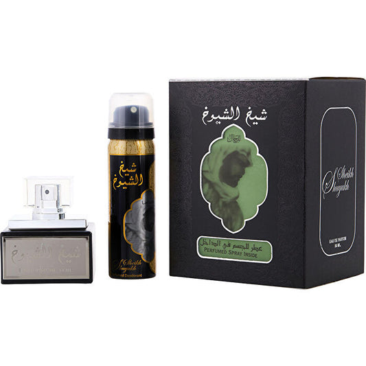 Lattafa Sheikh Al Shuyukh Eau De Parfum Spray & Deodorant Spray (black Edition) 30ml/1.7oz