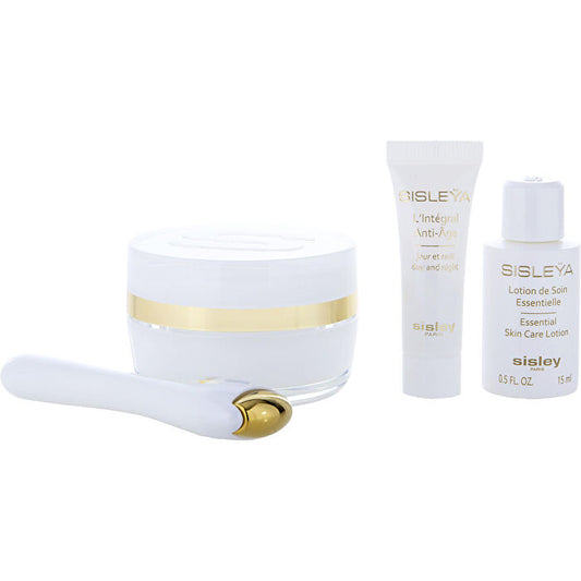 Sisley Sisleya L'integral Anti-age Eye And Lip Contour Cream Discovery Set: Sisleya L'integral Anti-age Eye And Lip Contour Cream 15ml/0.5oz & Sisleya Essential Skin Care Lotion 15ml/0.5oz & L'integral Anti-age 4ml/0.13oz & Massage Tool 4pcs
