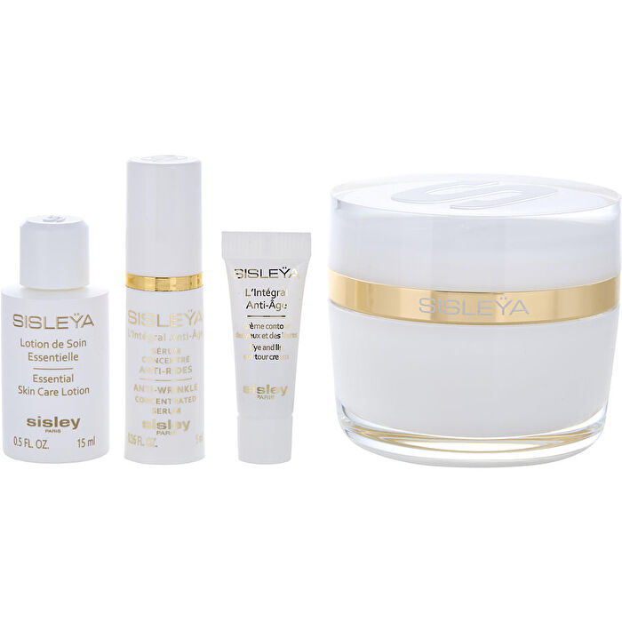 Sisley Sisleya L'integral Anti-age Discovery Program: Sisleya L'integral Anti-age 30ml/1.7oz & Sisleya Essential Skin Care Lotion 0.5oz & Sisleya L'integral Anti-age Anti-wrinkle Concentrated Serum 0.2oz & Eye And Lip Contour Cream 0.07oz 4pcs