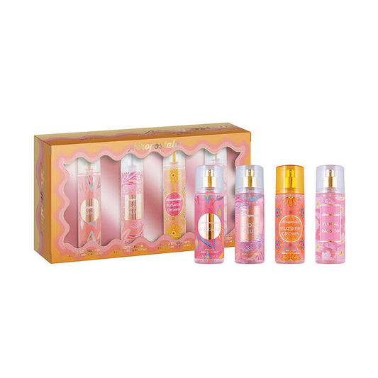 Aeropostale Variety Blooming Set With Exotic Plum & Floral Passion & Flower Crown & Wild Orchid And All Are Body Mist 100ml/3.4oz