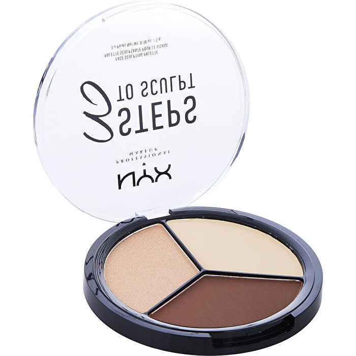 Nyx 3 Steps To Sculpt Face Sculpting Palette - Light - 15.3g/0.54oz