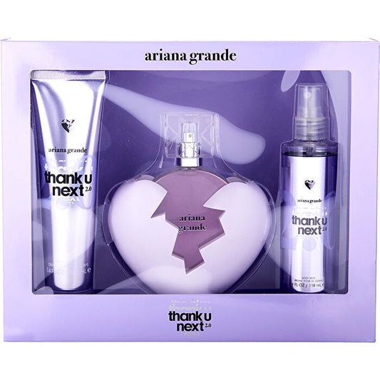 Ariana Grande Thank U Next 2.0 Eau De Parfum Spray 90ml/3.4oz & Body Mist 120ml/4oz & Body Souffle 90ml/3.4oz