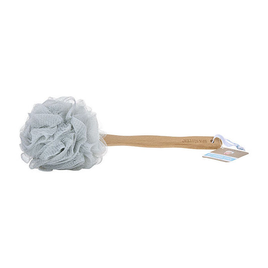 Spa Accessories Net Sponge Stick (beech Wood) - Grey