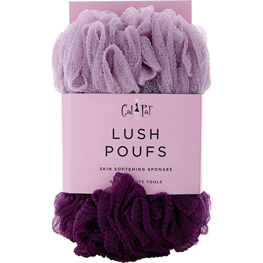 Spa Accessories Skin Softening Sponges (light Mauve/raspberry) 2 Pack