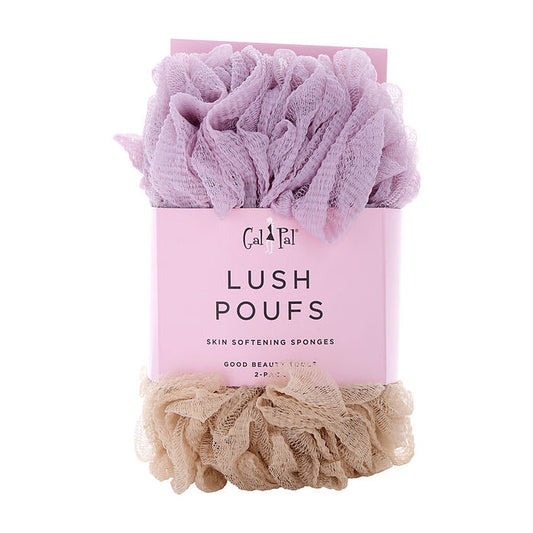 Spa Accessories Skin Softening Sponges (mauve/beige) 2 Pack