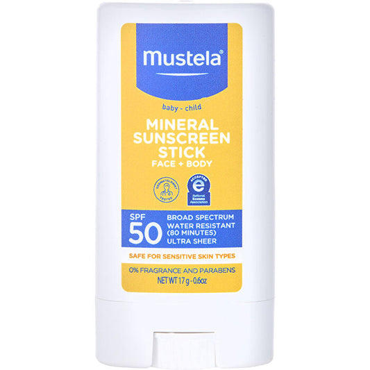 Mustela Broad Spectrum Spf 50 Mineral Sunscreen Stick 17g/0.6oz