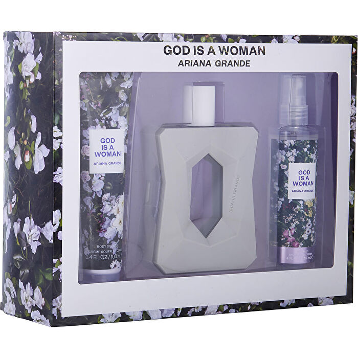 Ariana Grande God Is A Woman Ariana Grande Eau De Parfum Spray 90ml/3.4oz & Body Souffle 90ml/3.4oz & Body Mist 120ml/4oz
