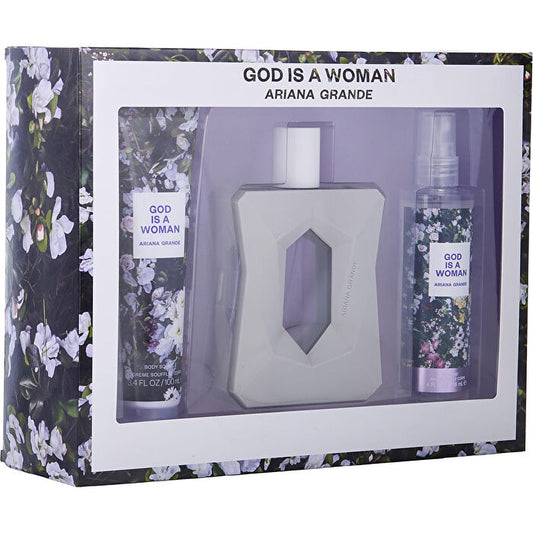 Ariana Grande God Is A Woman Ariana Grande Eau De Parfum Spray 90ml/3.4oz & Body Souffle 90ml/3.4oz & Body Mist 120ml/4oz