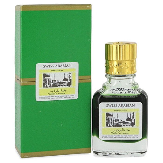 Swiss Arabian Jannet El Firdaus Concentrated Perfume Oil Free From Alcohol (Unisex Green Attar) 9ml/0.30oz