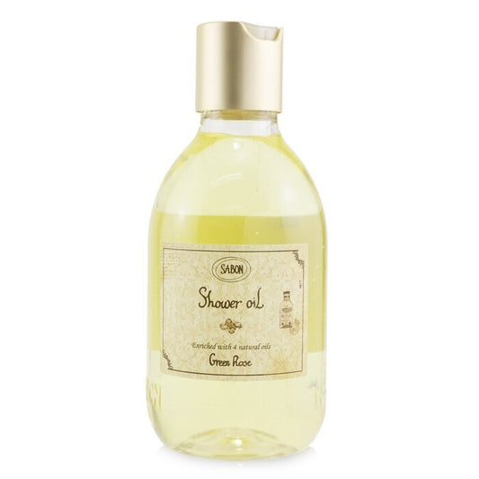 Sabon Shower Oil - Green Rose (Plastic Bottle) 300ml/10.5oz